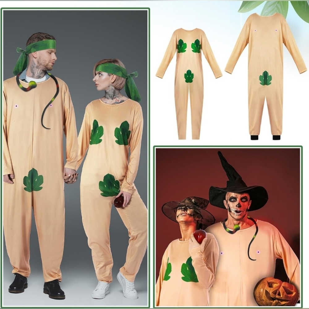 Adam & Eve Couple's Costume Set NIB Size: XL - Picture 2 of 7